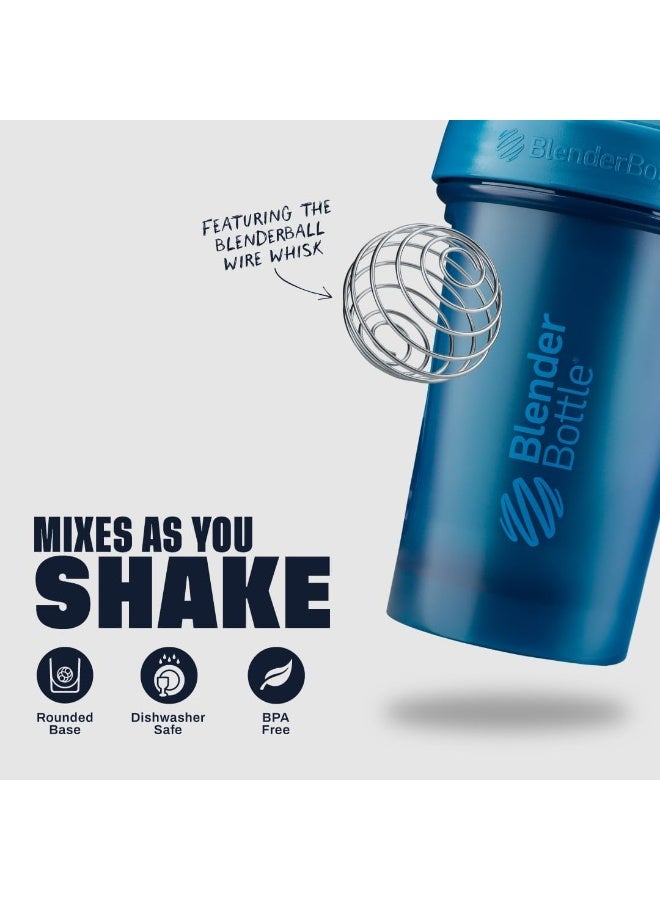 BlenderBottle Classic V2 Shaker Bottle Perfect for Protein Shakes and Pre Workout, 45-Ounce, Ocean Blue - Image 3