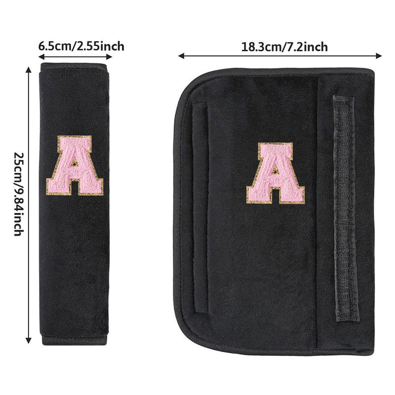 Letter Soft Universal Car Seat Belt Pad Cover Shoulder Protector - Image 2