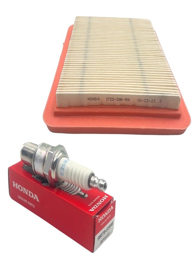 KINDZA GENUINE TUNE UP KIT FOR HONDA GCV160 GCV170 GCV190LA GCV200 GC190 GC160 GC190 LAWN MOWER HRR216 HRS216 HRX217 HRX217K2 EB2800I EG2800I MOTOR OIL GENUINE AIR FILTER 17211-Z8B-901 SPARK PLUG 98079-55846 - Image 5