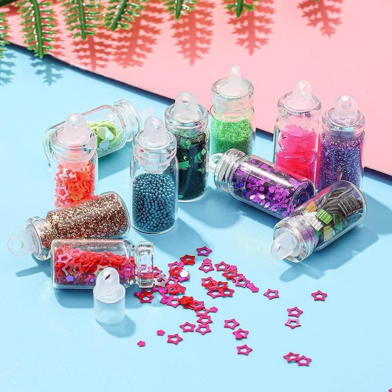 Royalkart 73 Pcs Combo kit of Nail Art Tools - 15 pcs Nail Art Brushes for Design/ Nail Art 48 pcs Glitter Dust Rihnestones ,5 pcs Nail Art Dotting Tool, 4 Sided Nail art Buffer, Nail Art Pallate, Nail Art Tip Guide - Image 5