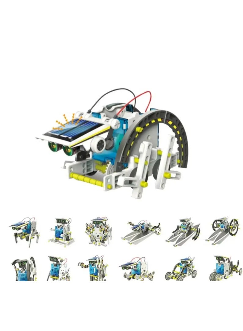 بروس كيت مجموعة روبوتات الطاقة الشمسية التعليمية Pro’sKit GE-615 14 في 1 - مجموعة بناء تعمل بالطاقة الشمسية للأطفال (203 قطعة، بدون بطاريات) - Image 2