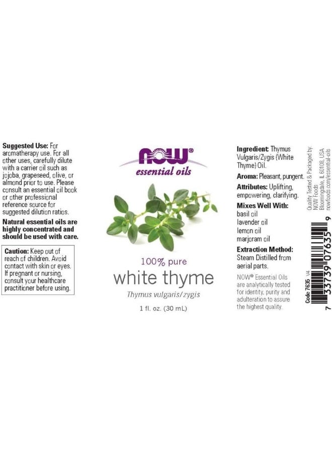 now 100% Pure White Thyme Essential Oil - Image 2