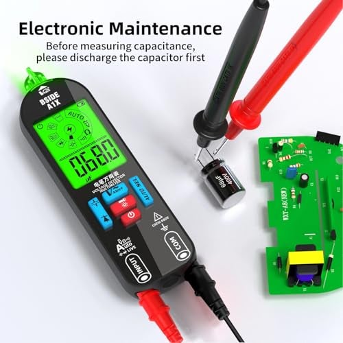 Eujgoov Digital Multimeter A1X Intelligent Smart Multimeter Auto Ranging Digital Tester with 2 Probe (1 Input 2 Out) - Image 4