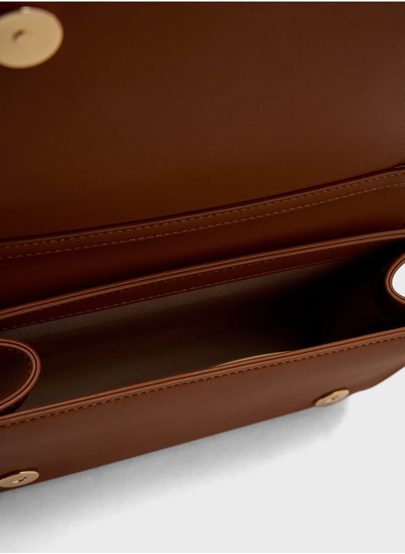 Chain Detailed Flap Over Clutche