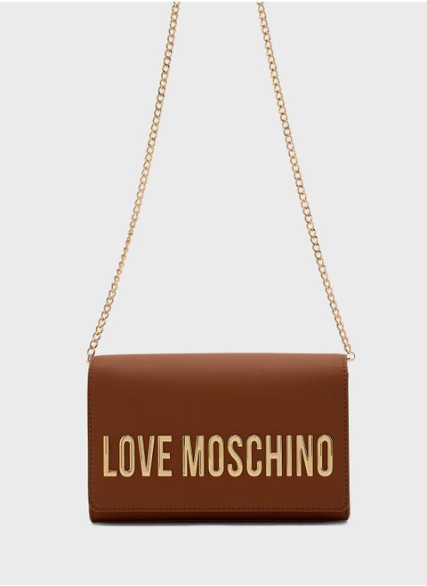 Chain Detailed Flap Over Clutche