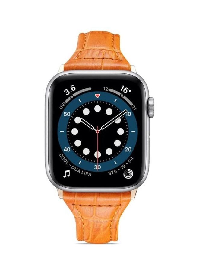 NIBEMINENT Ethnic Replacement Watchband for Apple Watch Series 1/2/3/4/5/6/7/SE 38/40/41mm Orange - Image 2