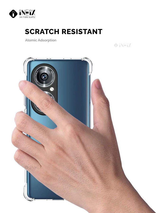 INEIX Shockproof Ultra Clear Silicone Case Cover For Huawei P50 Pro Clear - Image 3