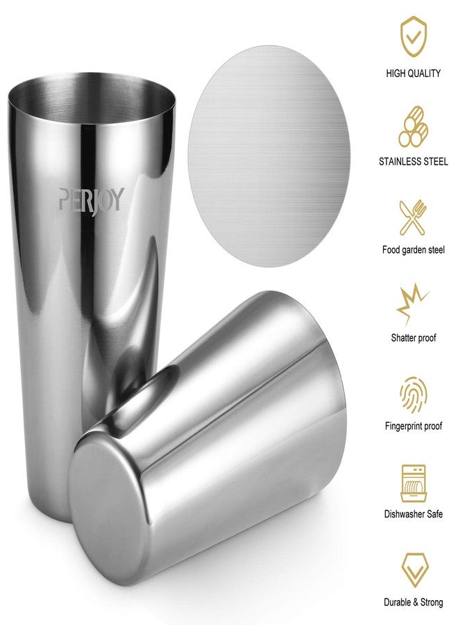 Perjoy Cocktail Shaker Set, 16 Piece Bartender Kit, Cocktail Shaker, Stainless Steel Bar Set Accessories, Coktail Set, Boston Shaker, Drink Mixer Shaker, Bartending Bar Tools with Muddler Spoon Jigger - Image 4