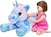 Tezituor 32in Giant Unicorn Plush ToysCute Rainbow Stuffed AnimalsBirthday Decorations for GirlsBoysGirlfriendBig Unicorns Gifts for ChildrenPurple Blue - Image 4