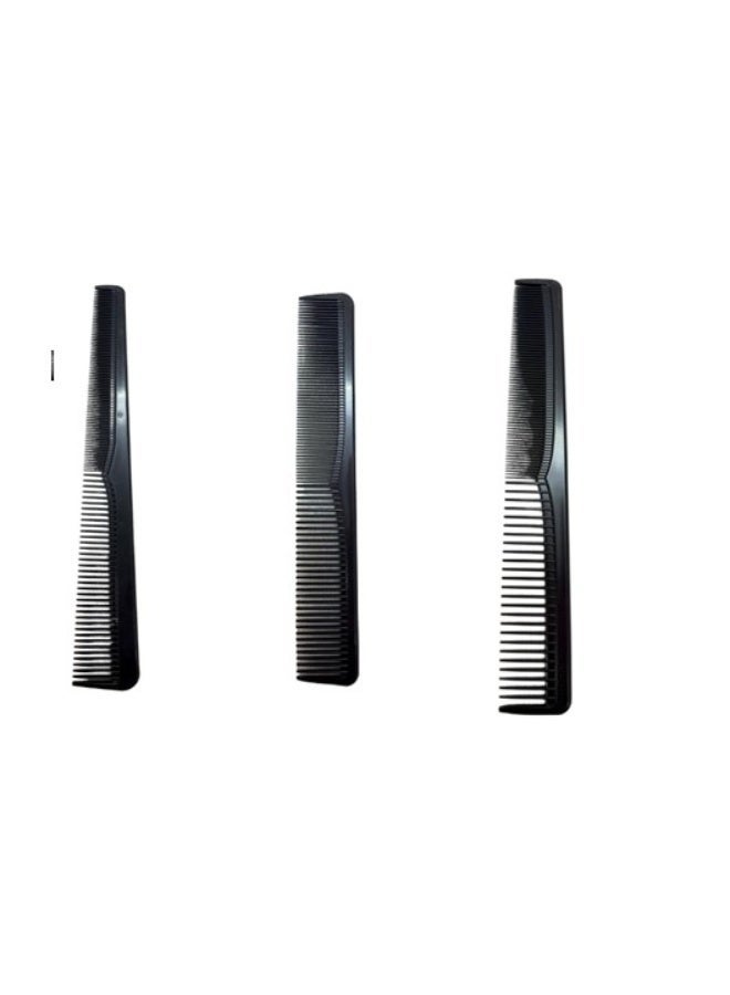 Professional Z Star Anti-Static ABS Hair Comb 3 peice Set - Heat Resistant Styling & Detangling Combs for Salon & Home (Small, Medium, Large) - Image 1