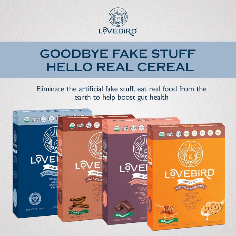 Lovebird Organic Grain-Free Cereal Variety Pack - Image 3