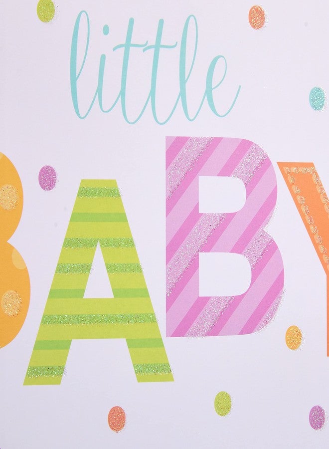 SUNCOLOR 13" Large Gift Bag for Baby Shower With Tissue Paper(little BABY) - Image 3