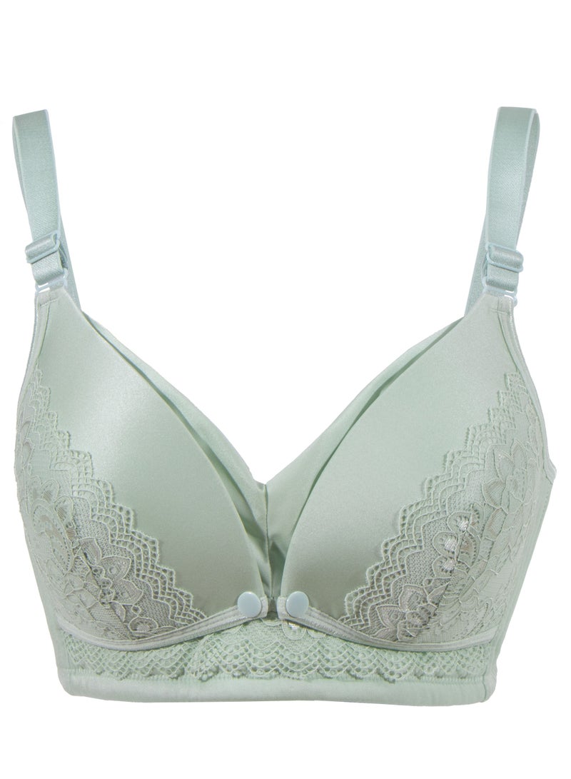 أوكوس حمالة صدر للحمل والرضاعة كاملة الكوب أخضر مقاس كبير جداً - Image 1