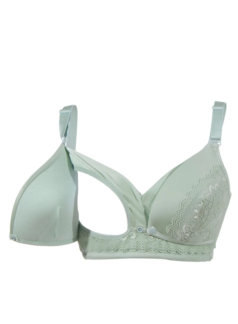 Okus Full Cup Maternity And Nursing Bra Green XX Large