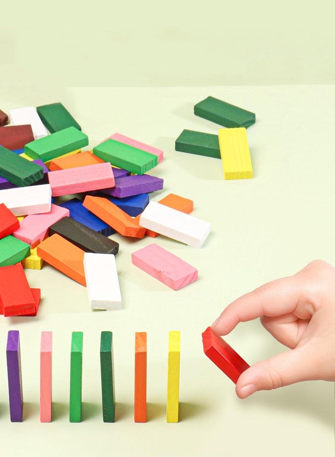 FIRSTCRY INTELLISKILLS Intelliskills Premium 120 Pcs Wooden Domino Block Set for kids,Dominos Game for Boys&Girls,Educational&Learning Activity Play Toy for 3+ Years Kids,Skill Development & Colour Recognition,Birthday Gift - Image 3