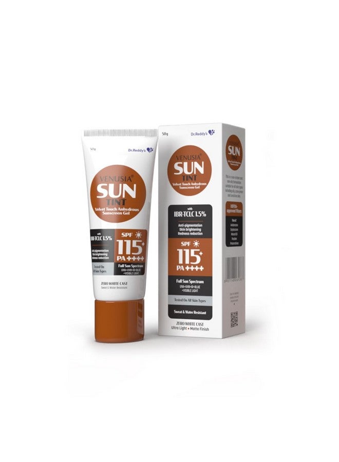 VENUSIA Tinted Sunscreen Spf115I Full Spectrum Protection I Uva Uvb Blue Light Protect I With Antioxidant I Sweat & Water Resistant I No White Cast I Clinically Tested For All Skin Types I 50 G - Image 1