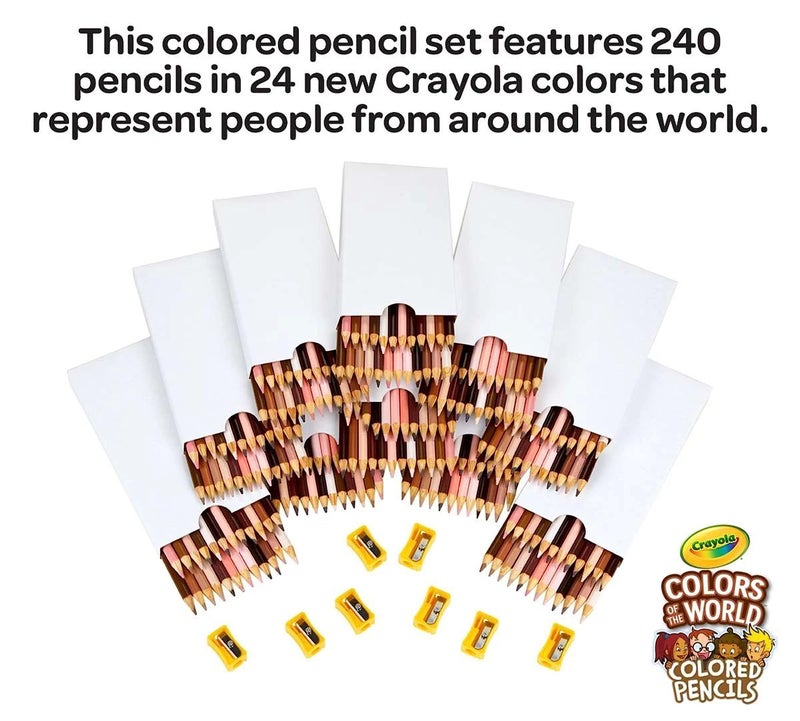 Crayola Colors of the World Skin Tone Colored Pencils Classpack (240ct), Bulk Colored Pencils for Classrooms, Teacher Supplies, Gifts - Image 5