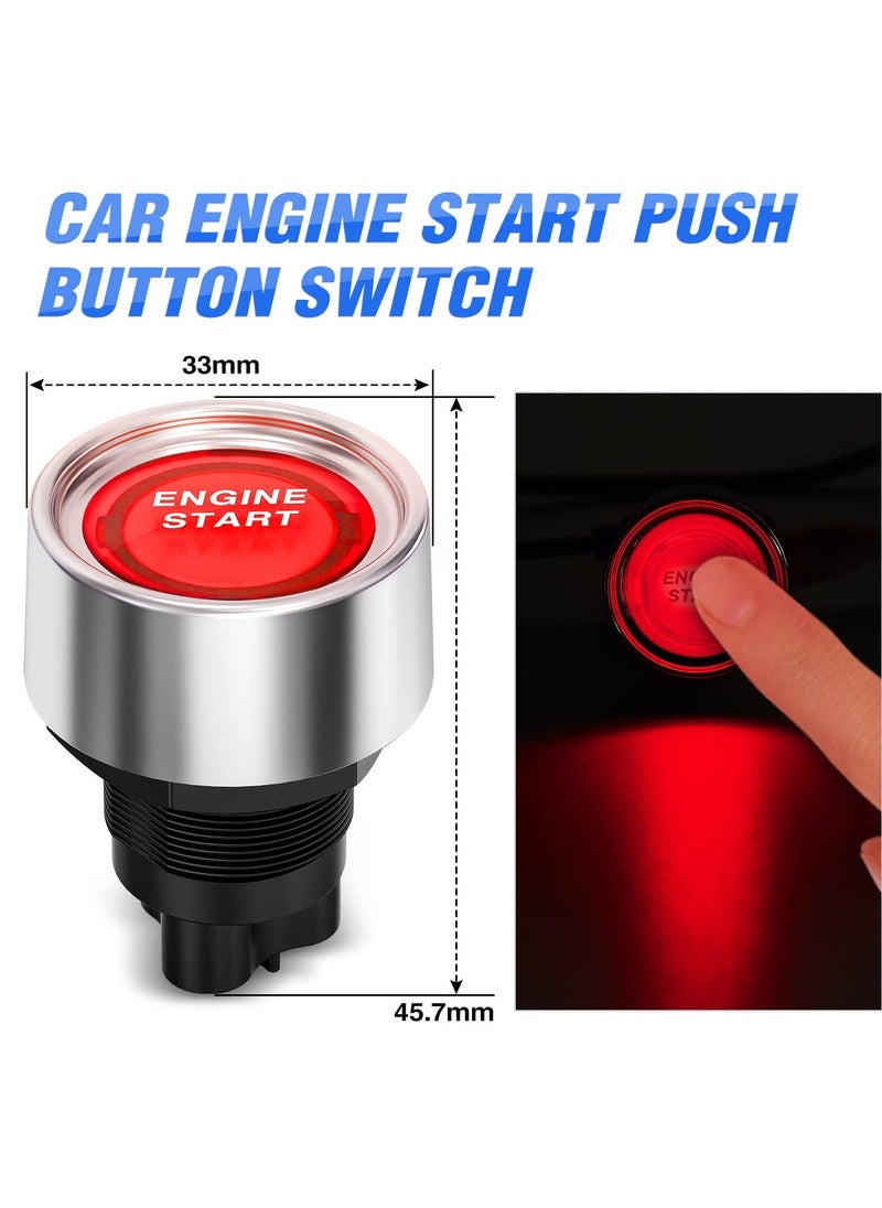Generic - Ignition Switch Panel 12V 4 in 1 Rocker Switch with Engine Start on Toggle Switches and Relay Wiring Harness LED - Universal Fit for RV Truck Racing Car Ignition Control Panel - Image 1