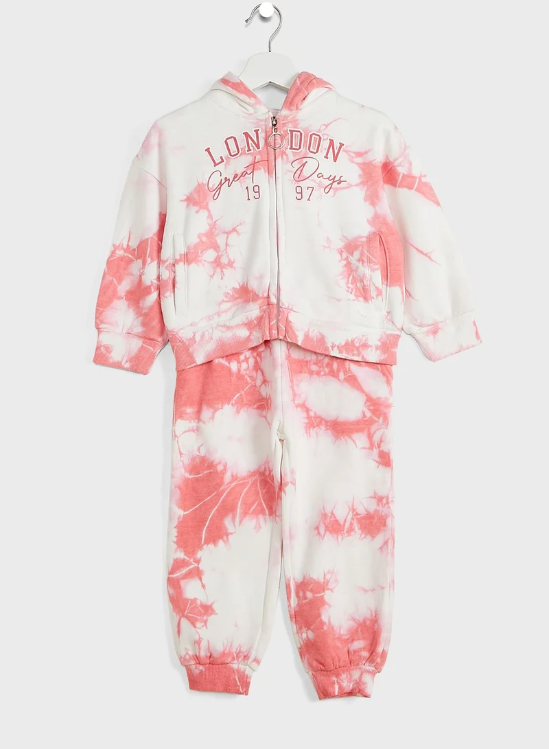 MINOTI Kids Tie Dye Tracksuit