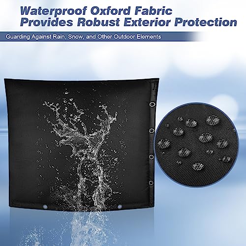 Safoner Outdoor Backflow Preventer Cover- 30''W x 24''H, Winter Freeze & Weatherproof Protection for Irrigation Pipes & Sprinkler Valves- Black - Image 5
