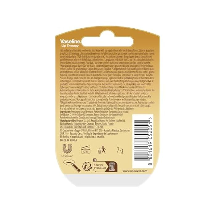 VASELINE LIP CARE CREME BRULEE 7 GR - Image 2