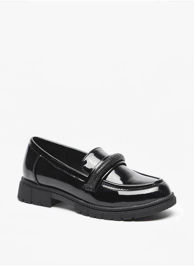 Celeste Girls' Solid Slip-On Shoes  - Image 1