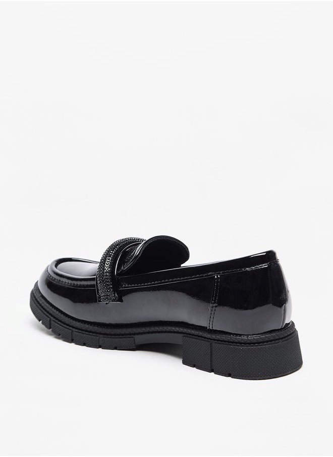 Celeste Girls' Solid Slip-On Shoes  - Image 2
