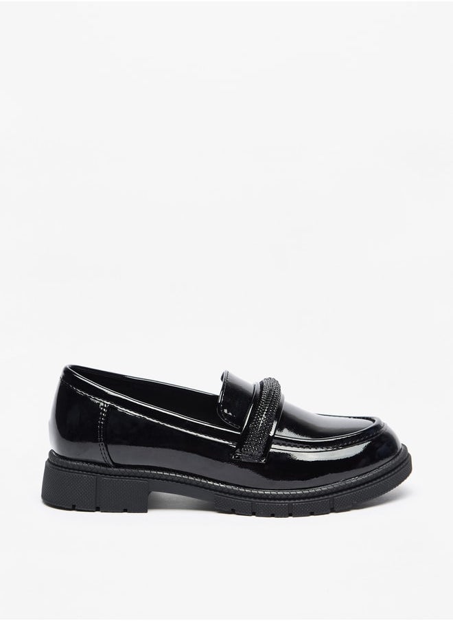 Celeste Girls' Solid Slip-On Shoes  - Image 3