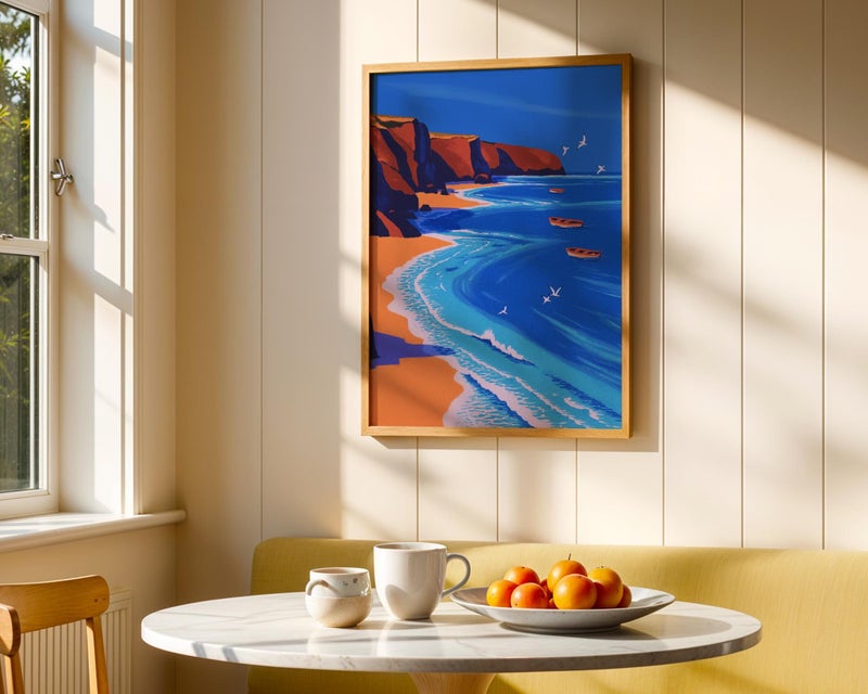 TNESSENTIAL Cornwall Wall Art Print: UK Coast – British Seaside Travel Poster - Image 5