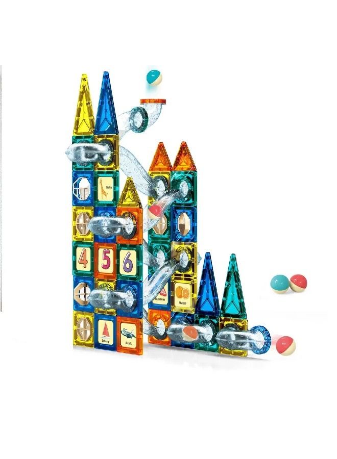 Colorful Magnetic Building Set for Kids - 97 pcs Magnet Blocks Toys Learning Educational  - Image 2
