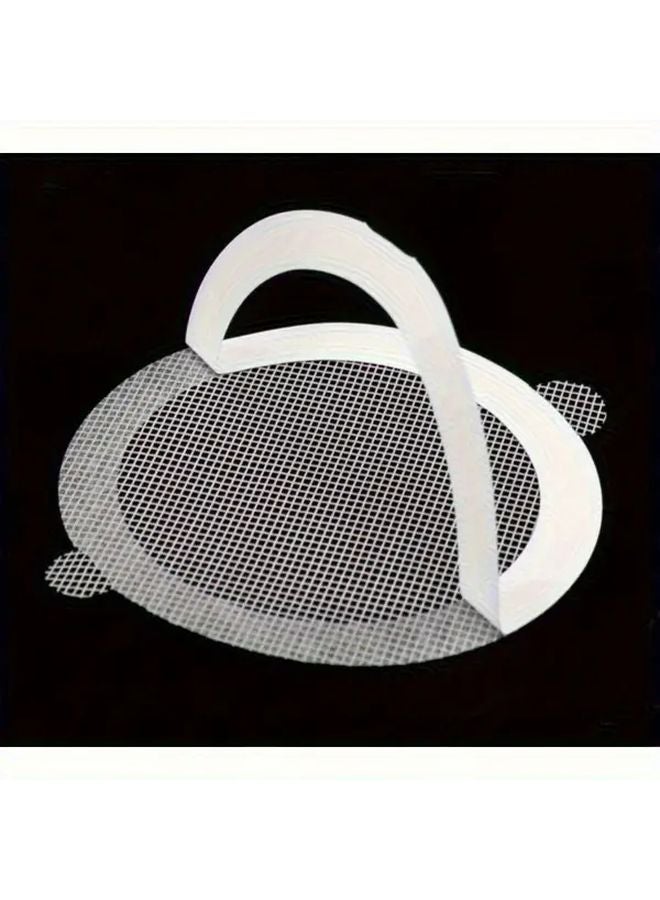10pcs White Self Adhesive Bathroom Floor Drain Stickers Anti Blocking Insect Proof Microfiber Filter Screen - Image 5