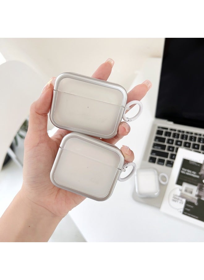 Generic - Suitable For AirPods 4 Earphone Set Solid Color Soft Case Square 2 In 1 For Apple1/2/3 Generation Pro2 Bluetooth Simple-Color:2-in-1 Soft Shell-fluorescent Orange-Model:Airpods 4 (protective Case) - Image 1