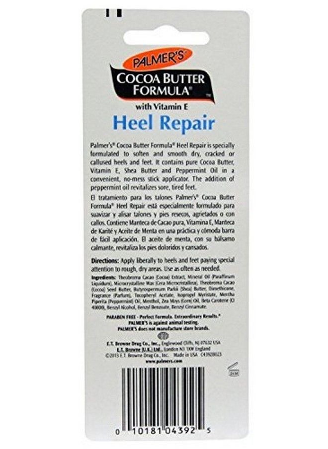 PALMER'S Cocoa Butter Formula Heel Repair Foot Balm Stick For Cracked Heels & Feet Nomess Stick Applicator 0.9 Ounce  - Image 3