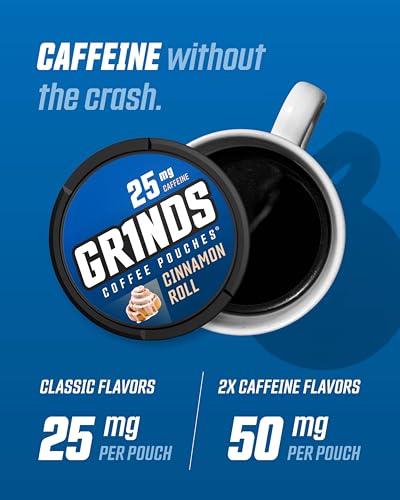Grinds Coffee Pouches | New 3 Can Sampler | Caramel, New Orleans, Cinnamon Roll | 1 Pouch eq. 1/4 Cup of Coffee (New 3 Can Sampler Pack) - Image 3