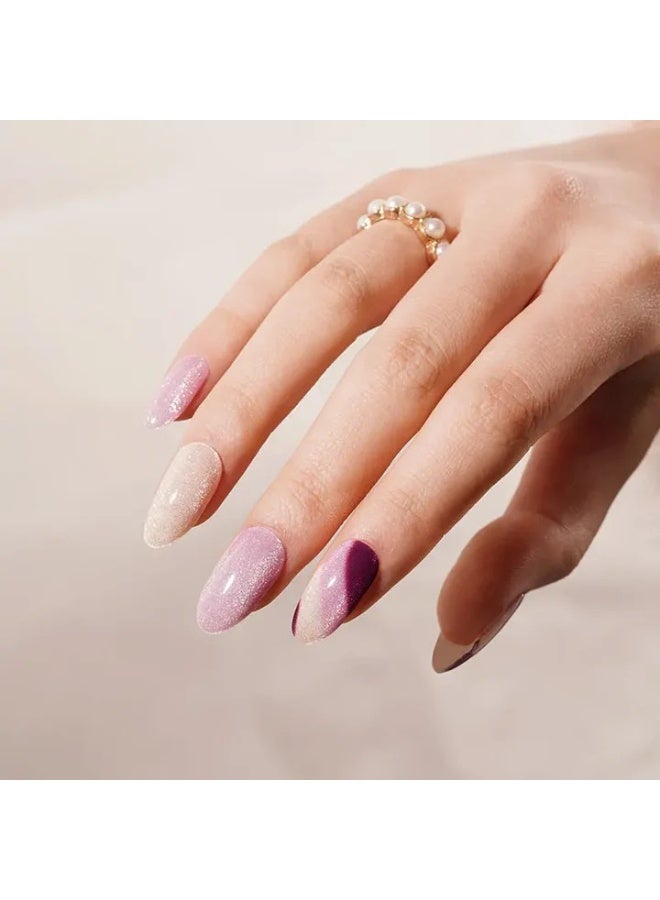 Semi-Cured Gel Nail Wraps – Salon Quality Manicure – 20 Strips + File + Wooden Stick – Easy Apply & Remove - Image 5