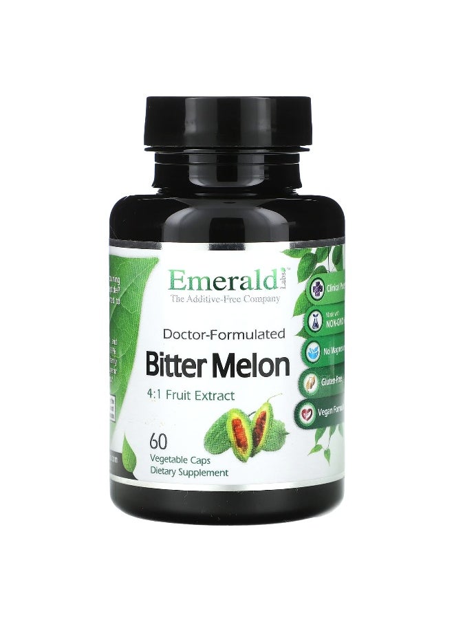 Emerald Laboratories Emerald Laboratories, Bitter Melon, 1,000 mg, 60 Vegetable Caps (500 mg per Capsule)  - Image 1
