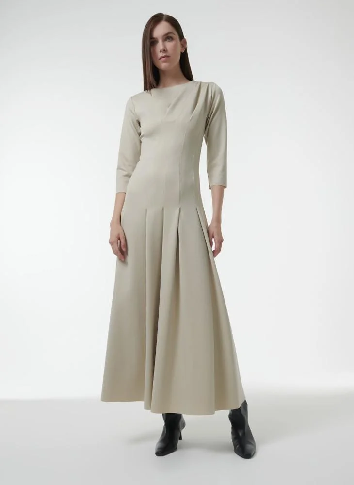 Leem Front Pleated Dress