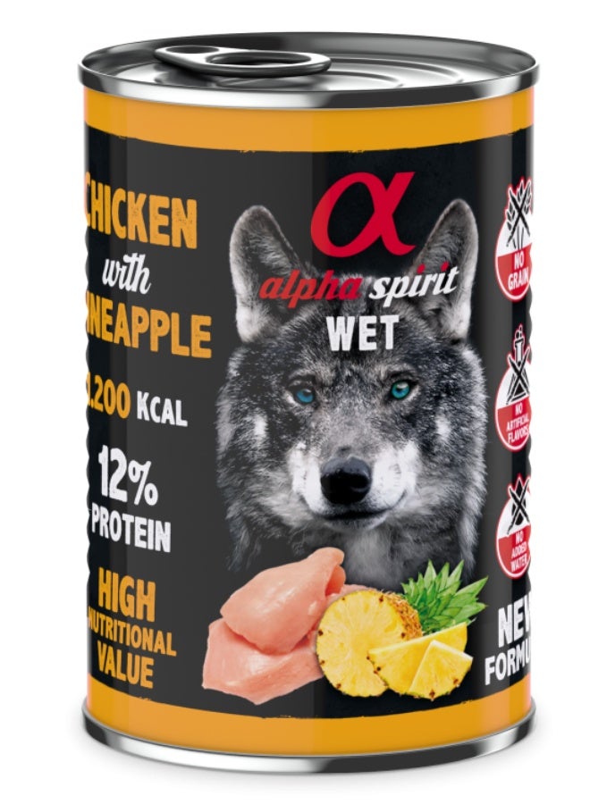 Canned Dog Food Chicken With Pineapple 400 g