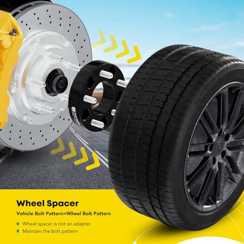 YHTAUTO 5x120 Hub Centric Wheel Spacers 30 mm Compatible with 1974-2016 BMW 1/3/5/6/7/8/M3/M5/M6/Z3/Z4/Z8 Series, w/ M12x1.5 & 12.9 Grade Studs, 72.56 mm Hub Bore 5 Lug 2PCS Black Wheel Spacer - Image 4