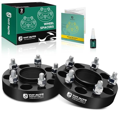 YHTAUTO 5x120 Hub Centric Wheel Spacers 30 mm Compatible with 1974-2016 BMW 1/3/5/6/7/8/M3/M5/M6/Z3/Z4/Z8 Series, w/ M12x1.5 & 12.9 Grade Studs, 72.56 mm Hub Bore 5 Lug 2PCS Black Wheel Spacer - Image 1