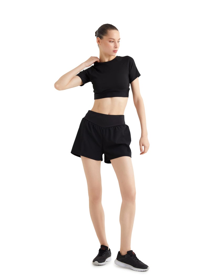 KOTON womens Sport Crop Tshirt