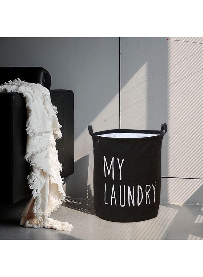 RollsTimi  Creative Multifunctional Storage Bucket Laundry Basket Black 35x45cm - Image 5