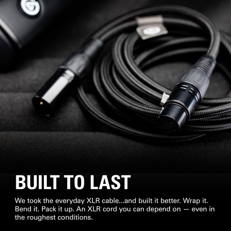 elgato كابل إلكاتوا XLR - كابل ميكروفون محمي للتسجيل في الاستوديو والإنتاج المباشر، دبابيس مطلية بالذهب، ذكر إلى أنثى، للميكروفون ومستويات الخط التناظرية المتوازنة، 10 قدم/3 متر - Image 2