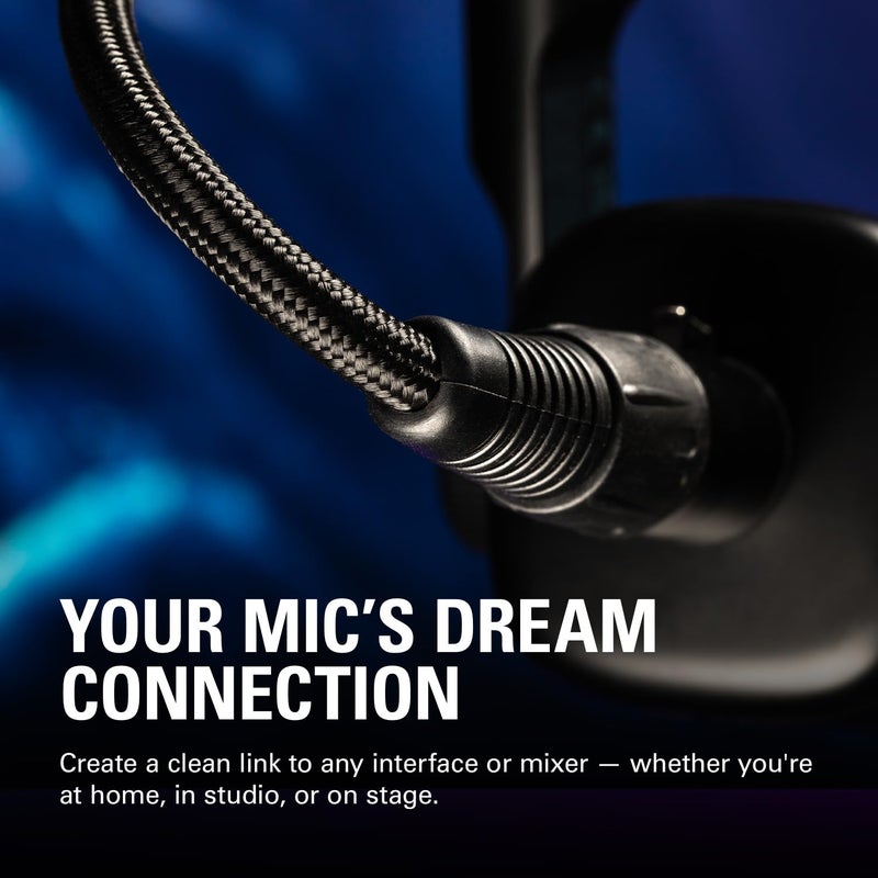elgato كابل إلكاتوا XLR - كابل ميكروفون محمي للتسجيل في الاستوديو والإنتاج المباشر، دبابيس مطلية بالذهب، ذكر إلى أنثى، للميكروفون ومستويات الخط التناظرية المتوازنة، 10 قدم/3 متر - Image 3