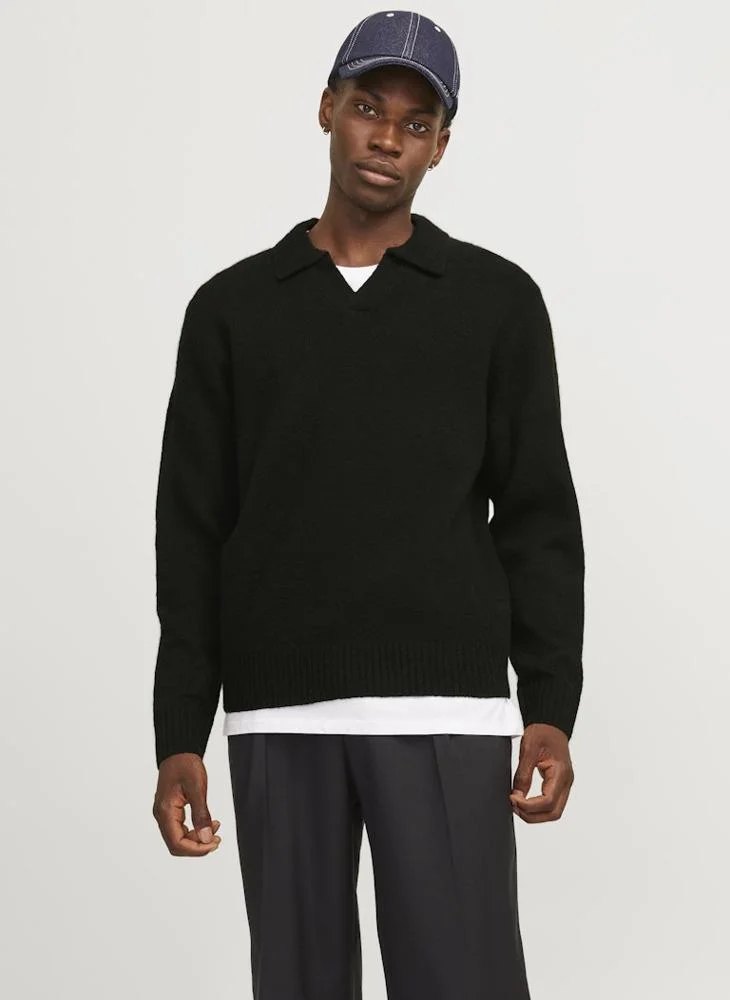 JACK & JONES Essential Polo Knitted Sweater