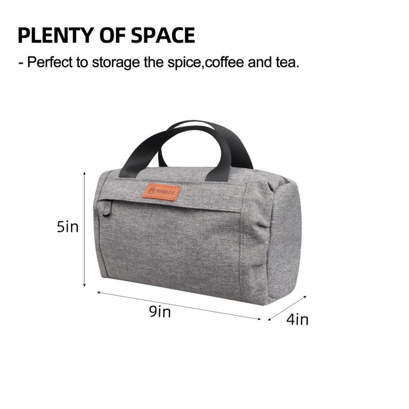 FIREDOG Smell Proof Bag, Dog Tested Smell Proof Case Big Smell Proof Pouch for Travel Storage 9x4x5 Inch (Grey) - Image 5
