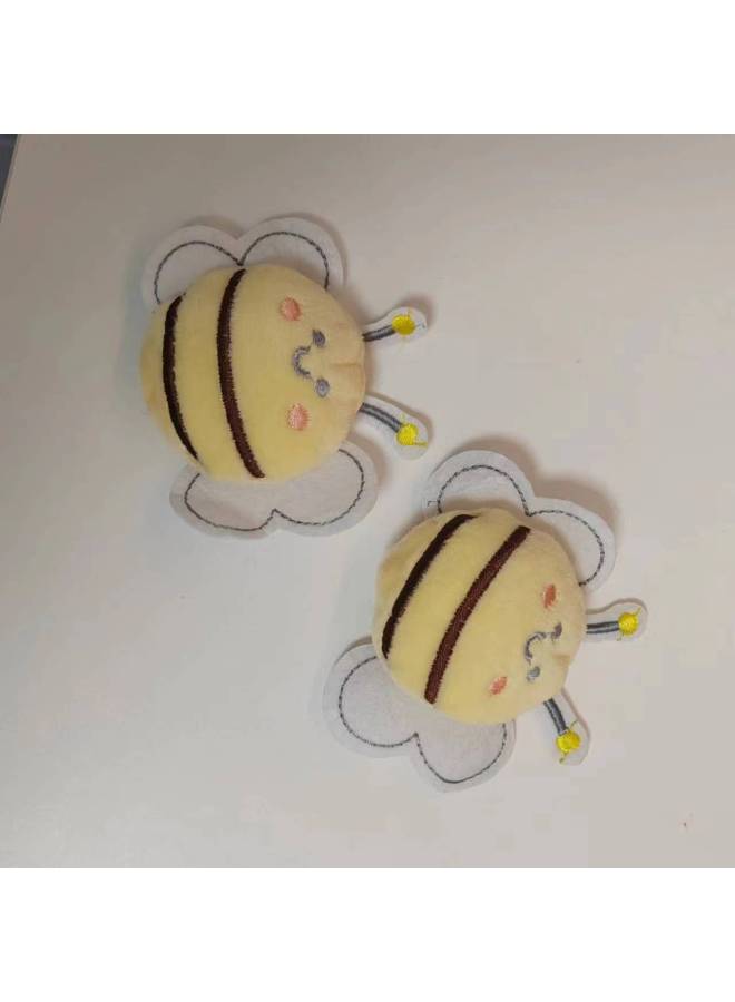 Cartoon Plush Little Bee Doll Plush Brooch Accessories Bag Accessories Kidsren's Clothing Shoes And Socks Diy Accessories-Color:Bee  - Image 3