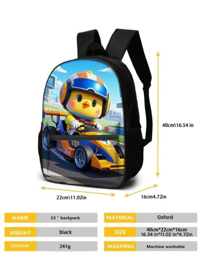 Cartoon three-piece schoolbag with zipper - 641  - Image 5