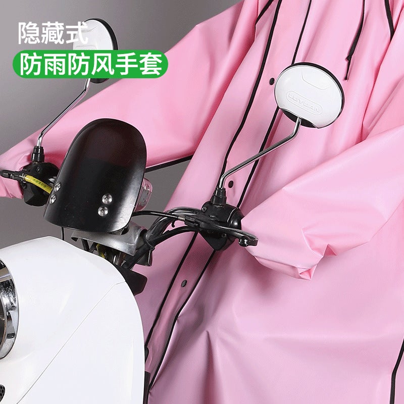 Raincoat Electric Car Female Male Adult Anti-Rainstorm Full Body Male Female Student Raincoat Hiking Riding Raincoat For Men And Women - Image 5
