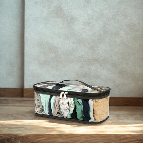 Gowloz Clear PVC Storage Pouch – Pack of 2 | Transparent Foldable Organizer Bags | 30 x 13 x 12 cm | Waterproof Multipurpose Pouches for Closet, Drawer, Travel & Accessories - Image 4
